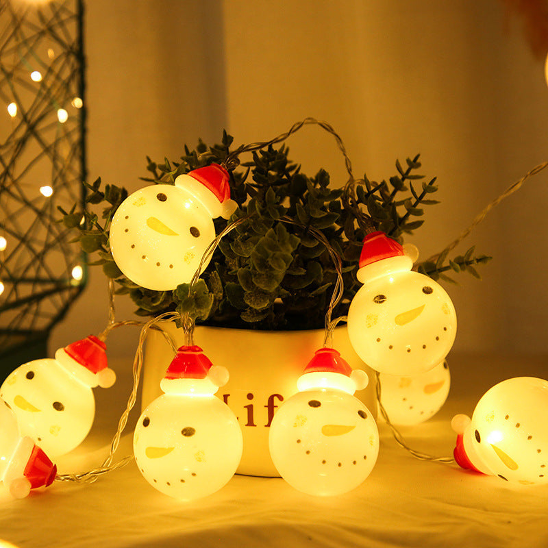 Snowman string lights Christmas decoration lights