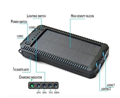 Plastic shell Solar Power Bank