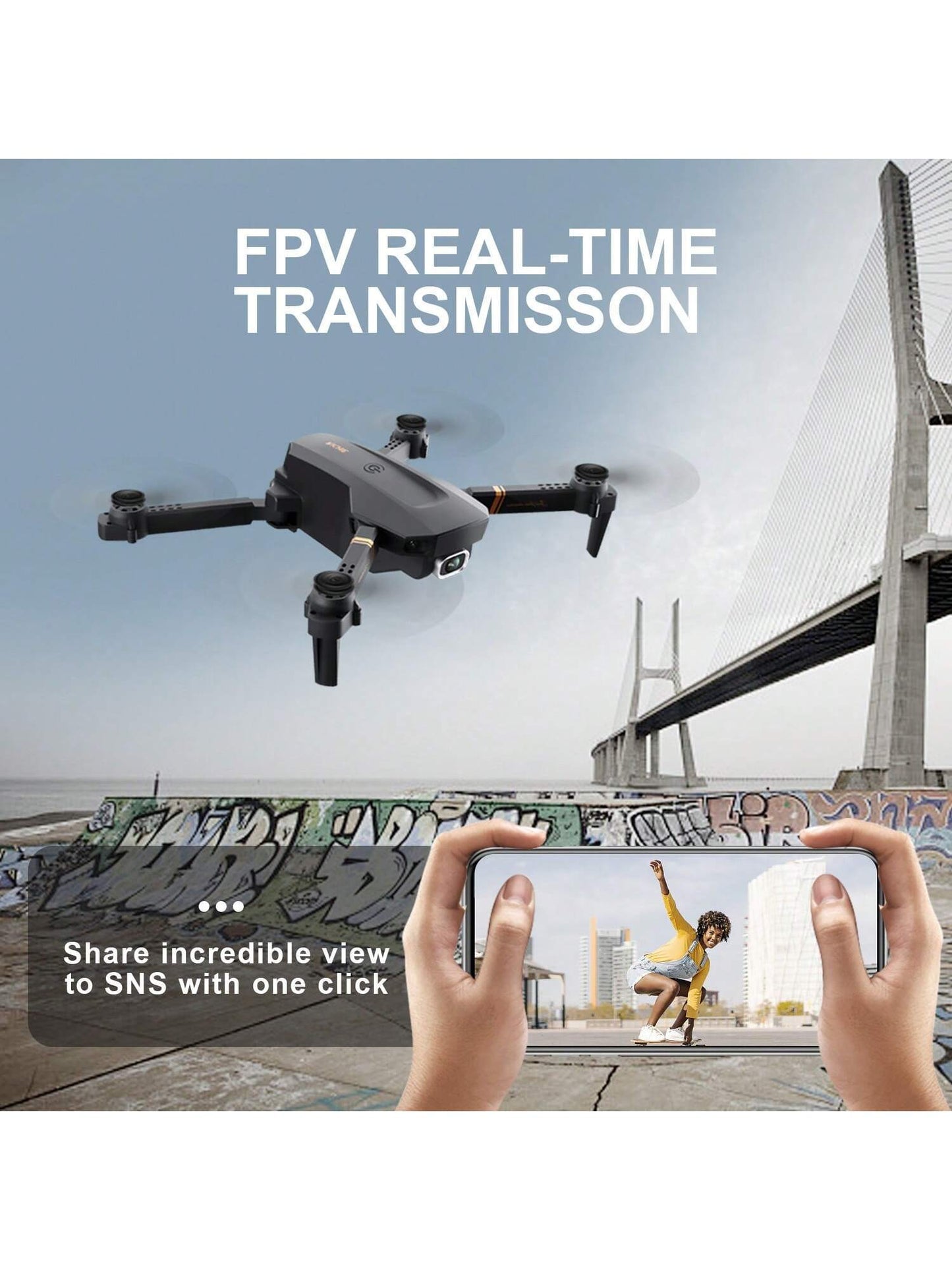 4DRC V4 Foldable Mini Drone With Camera 4K 1080P Hd