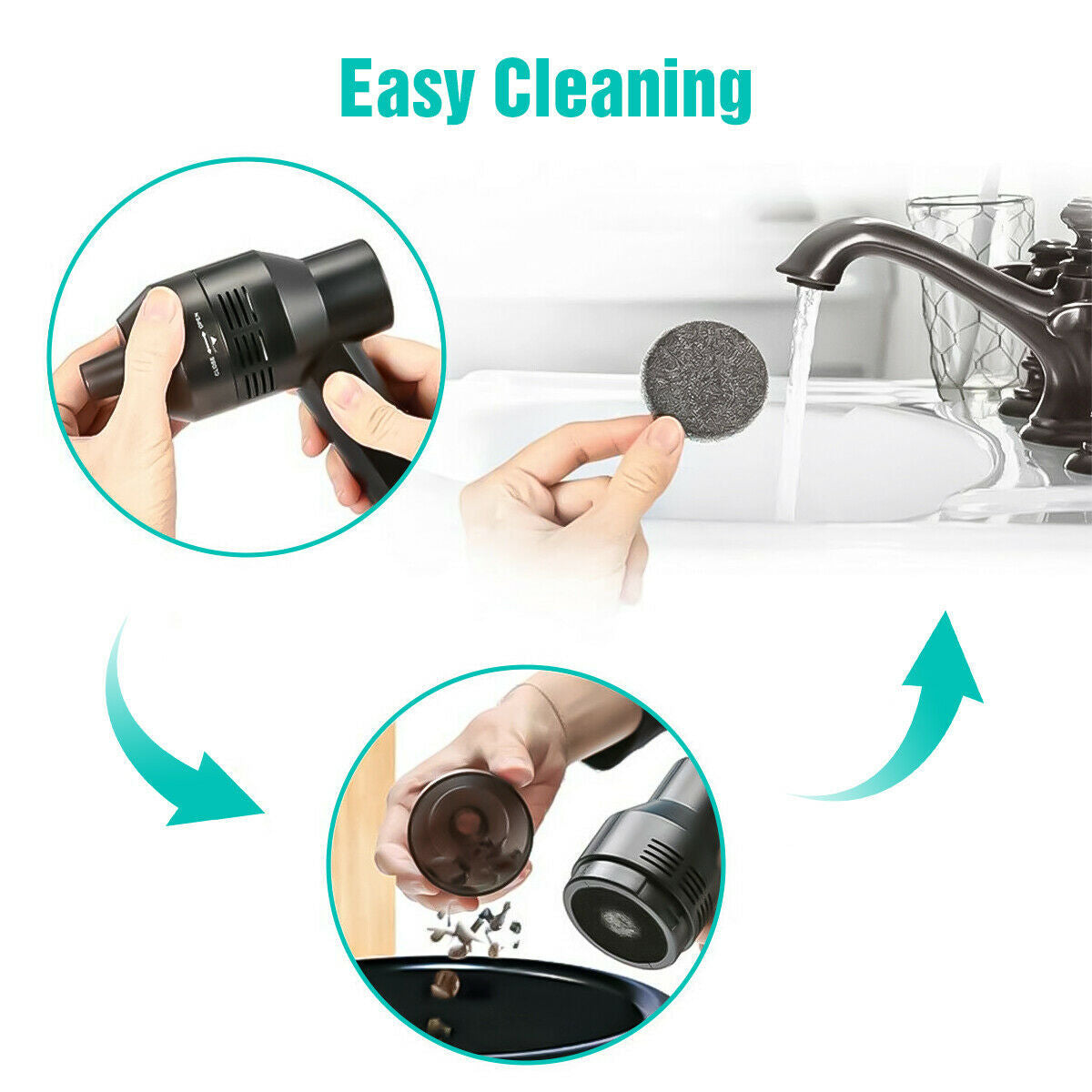 USB Keyboard Cordless Vacuum
