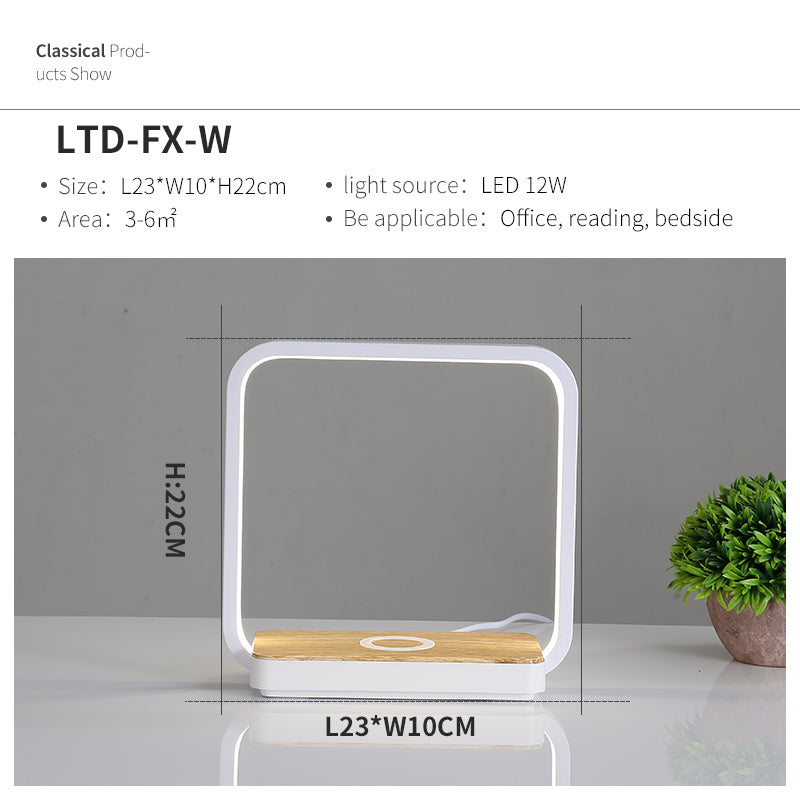 Mobile phone wireless charging with induction lamp