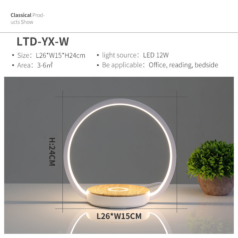 Mobile phone wireless charging with induction lamp