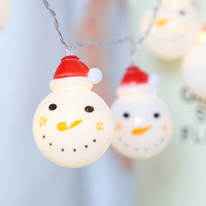 Snowman string lights Christmas decoration lights