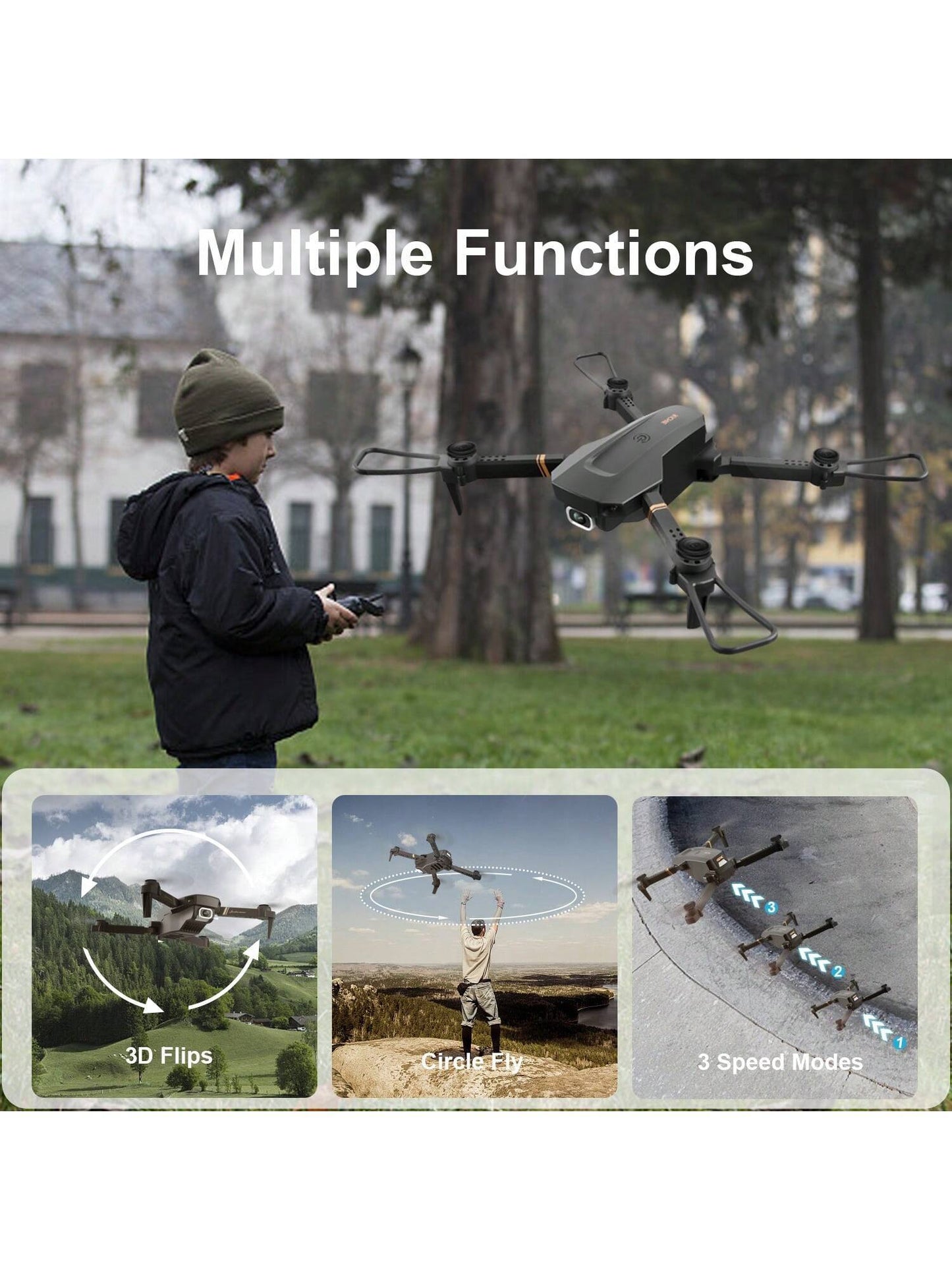 4DRC V4 Foldable Mini Drone With Camera 4K 1080P Hd