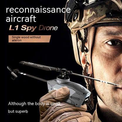 Four-channel Single Paddle Helicopter Drone