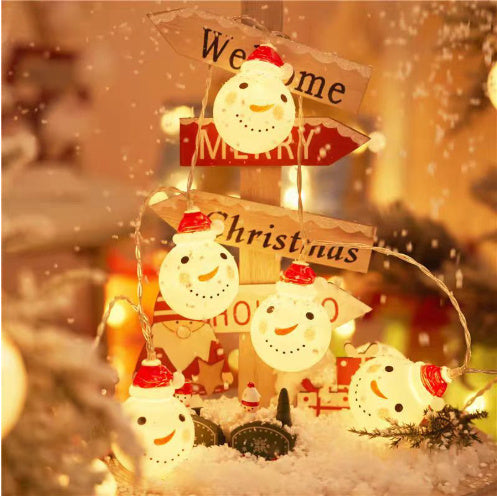 Snowman string lights Christmas decoration lights