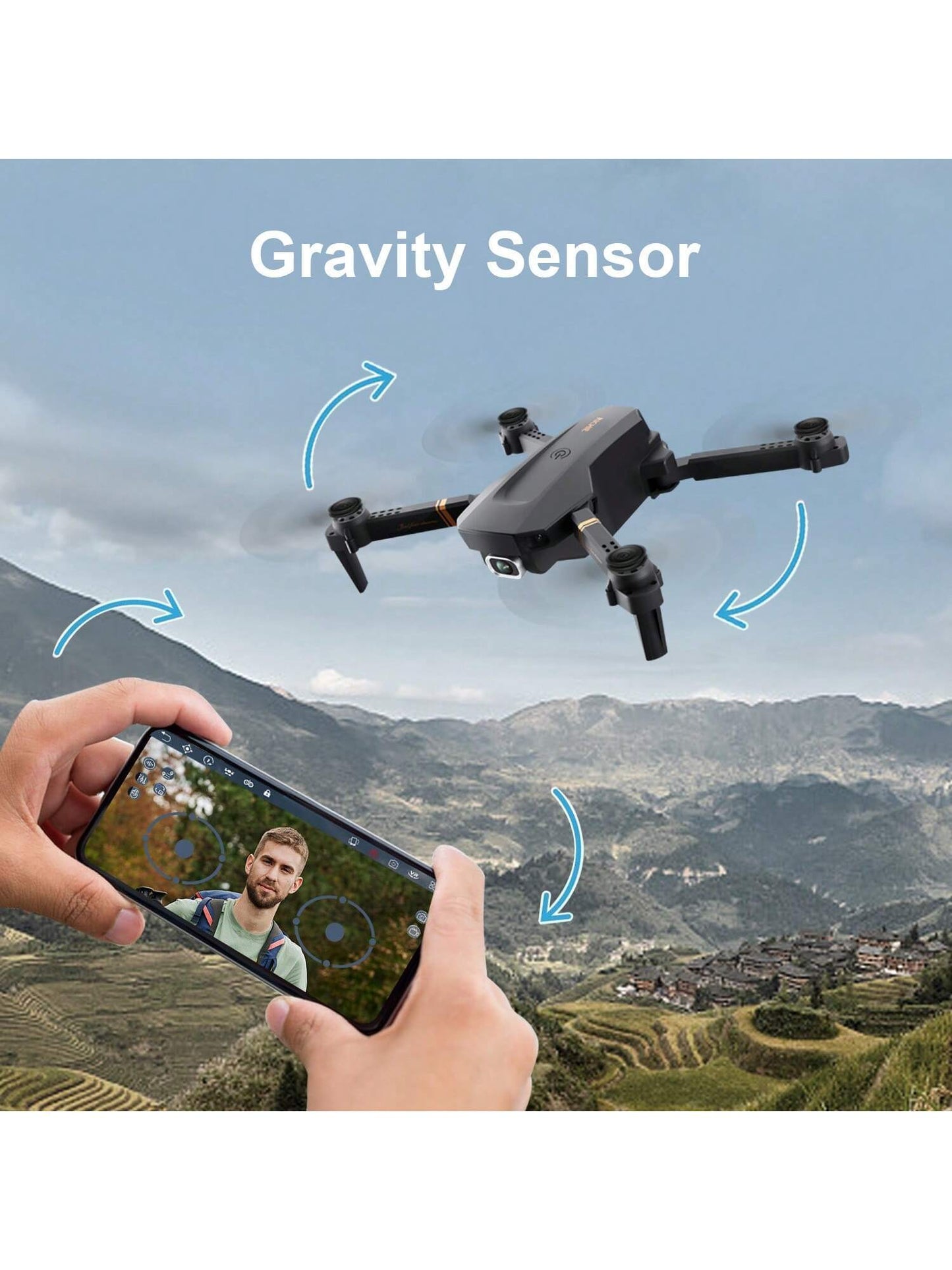 4DRC V4 Foldable Mini Drone With Camera 4K 1080P Hd