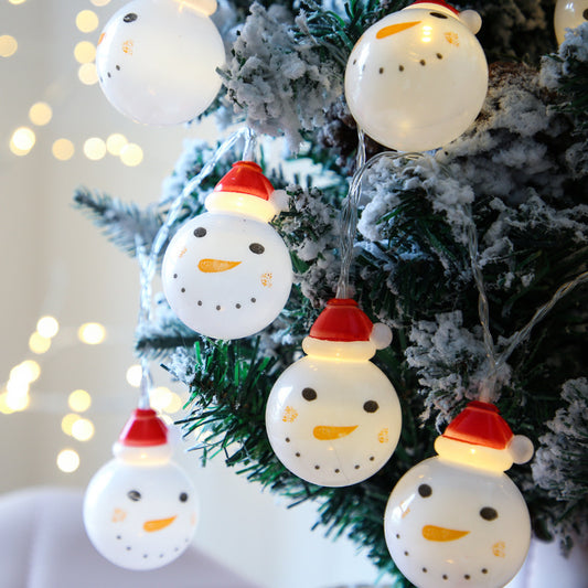 Snowman string lights Christmas decoration lights