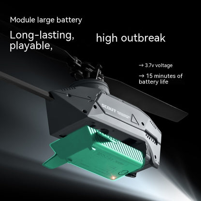 Four-channel Single Paddle Helicopter Drone