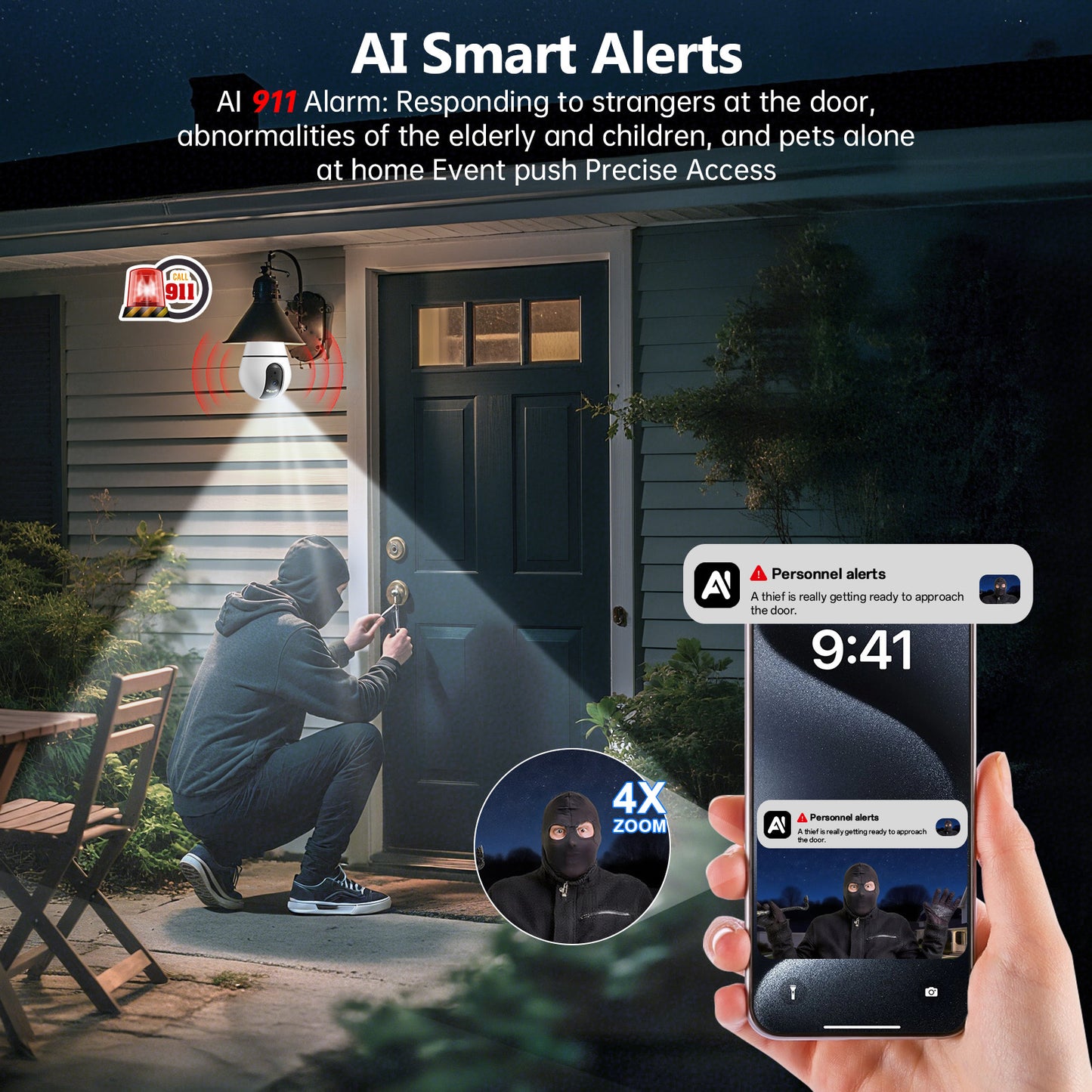 360 Degree HD 3MP Wifi Camera