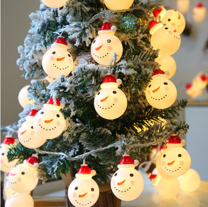 Snowman string lights Christmas decoration lights