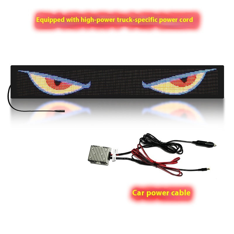 Dynamic Eyes Car Windshield Flexible LED Display Bumper Stickers