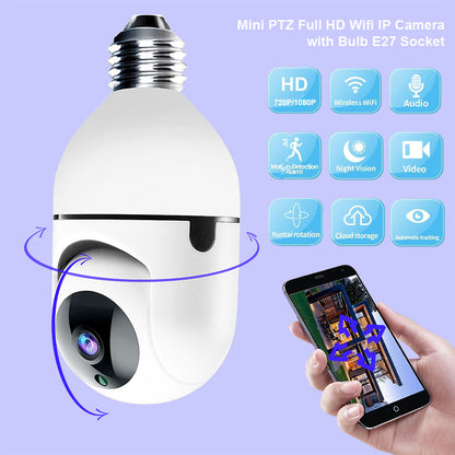 Bulb Shaking Head Machine Wireless WIFI Camera
