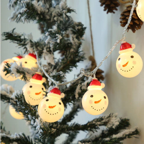 Snowman string lights Christmas decoration lights