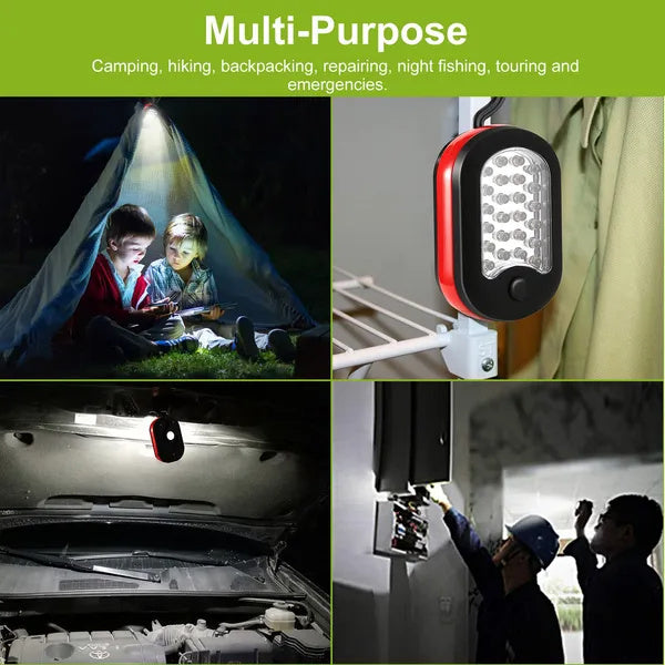 Portable Magnetic Flashlight With Hook