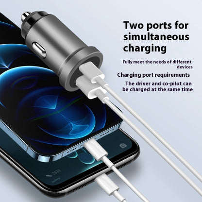 Mini Metal Car Phone Charger