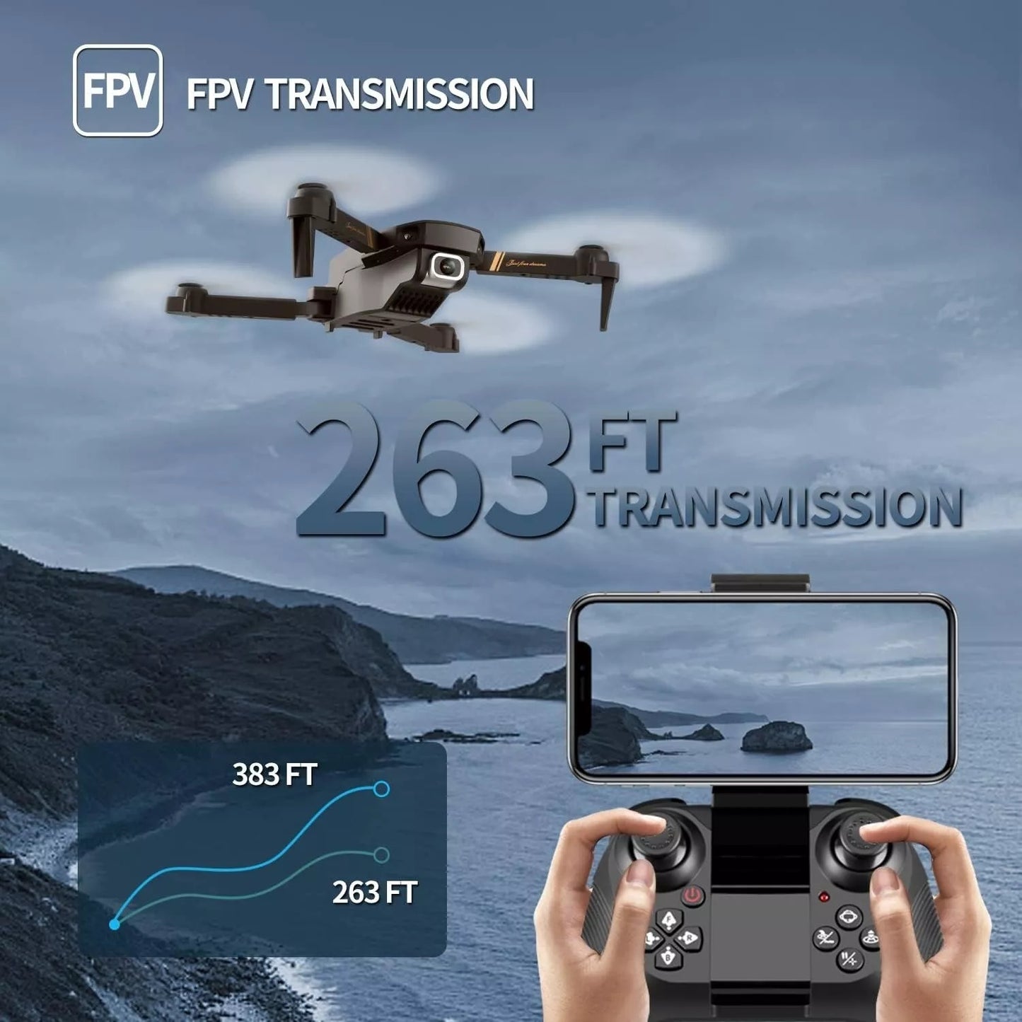 4DRC V4 Foldable Mini Drone With Camera 4K 1080P Hd