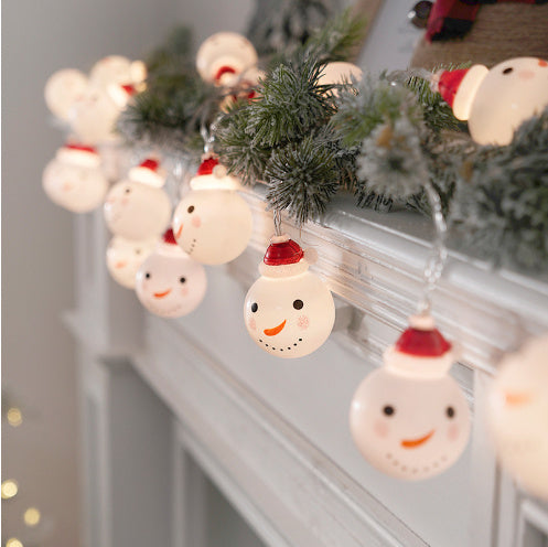 Snowman string lights Christmas decoration lights