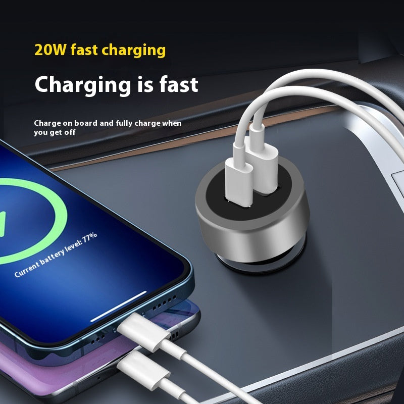 Mini Metal Car Phone Charger